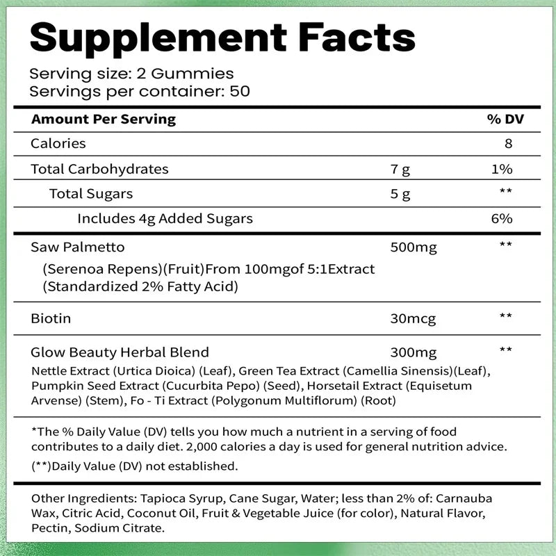 Transform Your Hair with DHT Blocker Gummies - Reduce Prostate Inflammation and Promote Hair Growth for Men