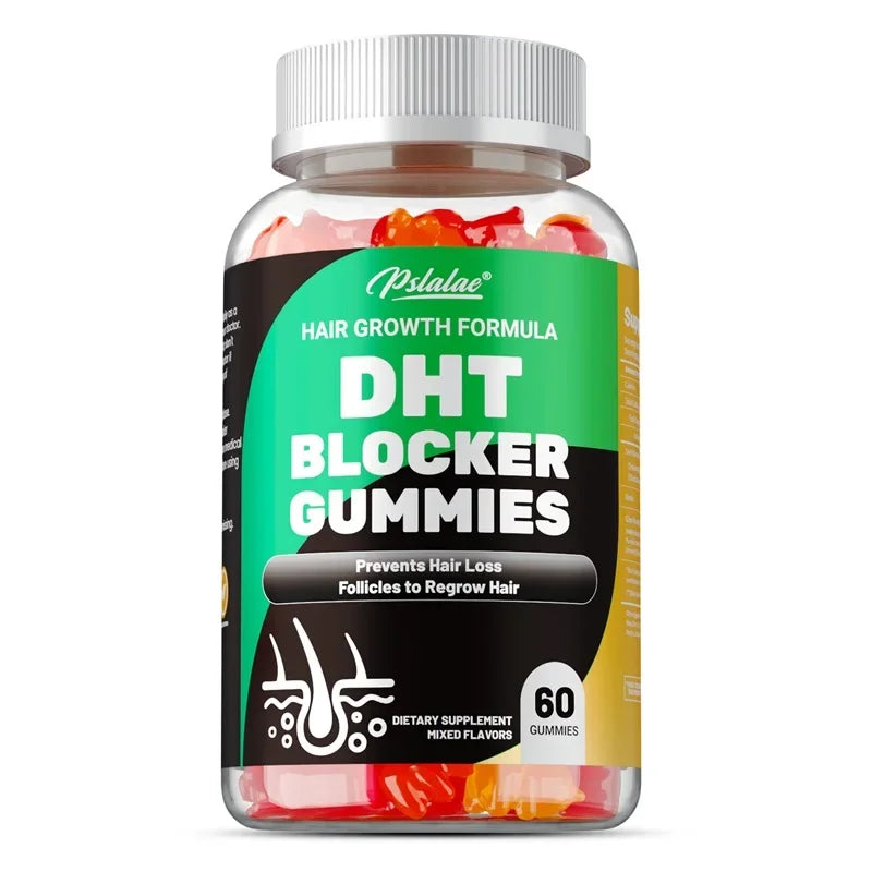 Transform Your Hair with DHT Blocker Gummies - Reduce Prostate Inflammation and Promote Hair Growth for Men