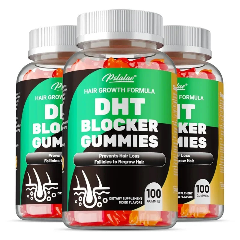 Transform Your Hair with DHT Blocker Gummies - Reduce Prostate Inflammation and Promote Hair Growth for Men