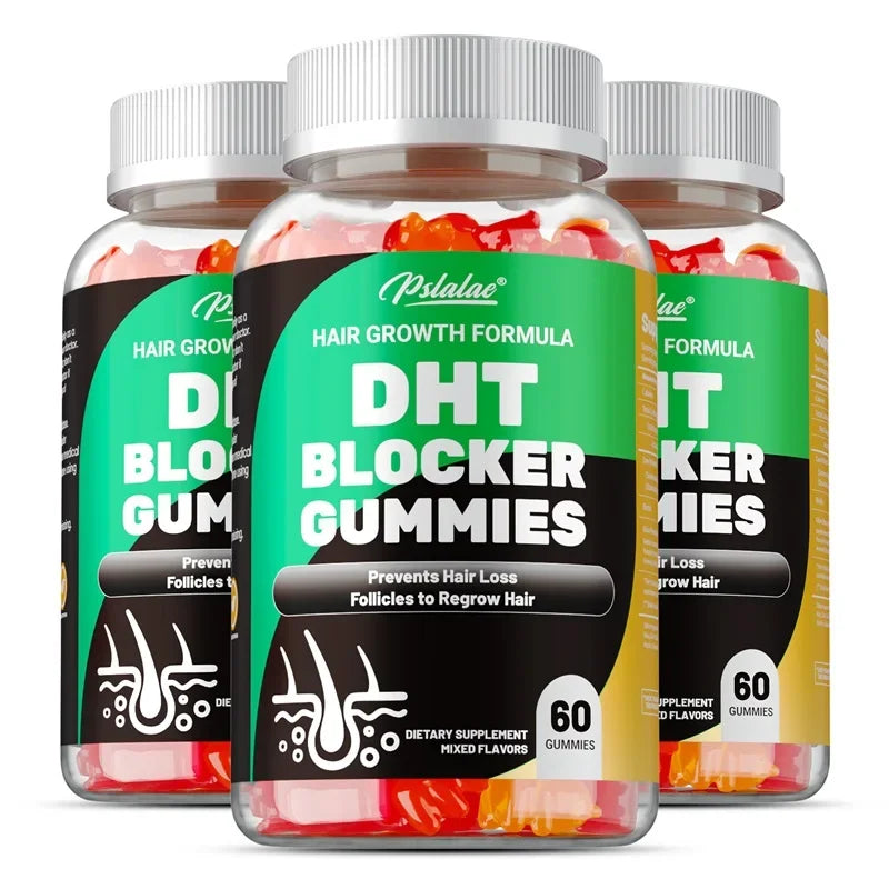 Transform Your Hair with DHT Blocker Gummies - Reduce Prostate Inflammation and Promote Hair Growth for Men